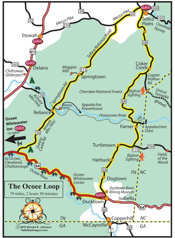 Ocoee Loop Map